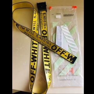 Authentic Off-White Yellow Industrial Belt